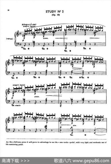 12EtudesOp.10柯尔托教学版（12首练习曲·2）|弗雷德里克·弗朗索瓦·肖邦