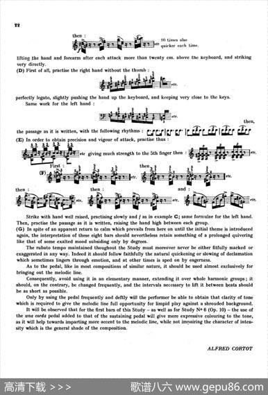 12EtudesOp.10柯尔托教学版（12首练习曲·3）|弗雷德里克·弗朗索瓦·肖邦
