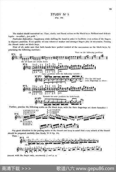 12EtudesOp.10柯尔托教学版（12首练习曲·5）|弗雷德里克·弗朗索瓦·肖邦