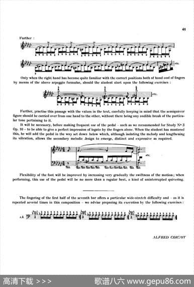 12EtudesOp.10柯尔托教学版（12首练习曲·6）|弗雷德里克·弗朗索瓦·肖邦