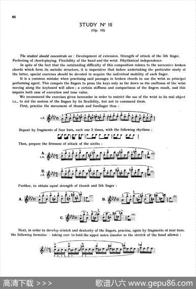 12EtudesOp.10柯尔托教学版（12首练习曲·10）|弗雷德里克·弗朗索瓦·肖邦