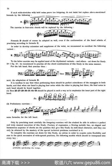 12EtudesOp.10柯尔托教学版（12首练习曲·11）|弗雷德里克·弗朗索瓦·肖邦