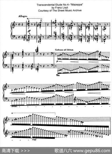 12Etudesd'executionTranscendanteS.139（12首超技练习曲·4）|弗兰茨·李斯特