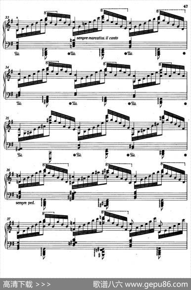 12Etudesd'executionTranscendanteS.139（12首超技练习曲·6）|弗兰茨·李斯特