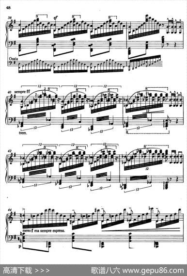 12Etudesd'executionTranscendanteS.139（12首超技练习曲·6）|弗兰茨·李斯特