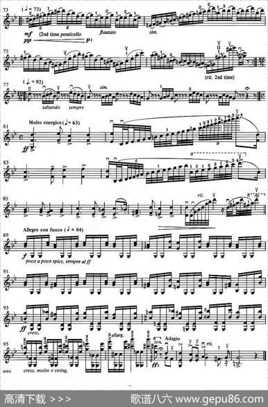 Passacaglia（帕萨卡利亚）（二重奏小提琴分谱）|亨德尔-哈尔沃森