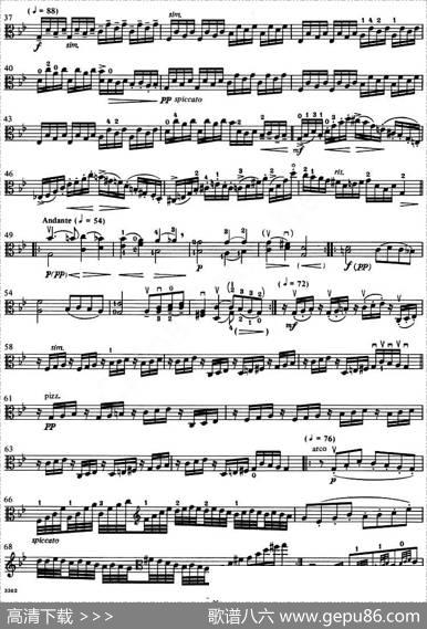 Passacaglia（帕萨卡利亚）（二重奏中提琴分谱）|亨德尔-哈尔沃森