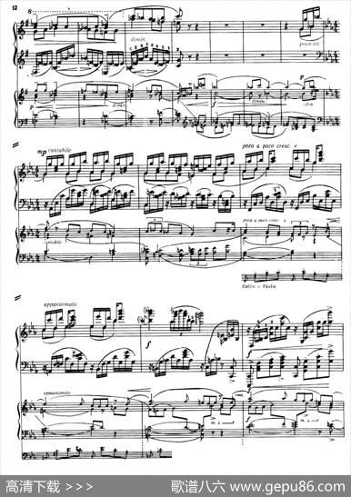 PianoConcertoNo.2incMinorOp.50（c小调第二钢琴协奏曲·Ⅰ·双钢琴）|尼古拉斯·卡洛维奇·梅特纳