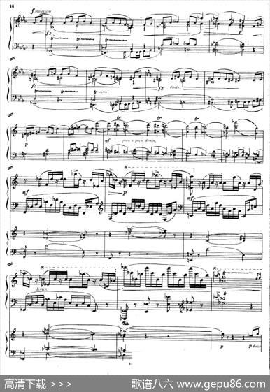 PianoConcertoNo.2incMinorOp.50（c小调第二钢琴协奏曲·Ⅰ·双钢琴）|尼古拉斯·卡洛维奇·梅特纳