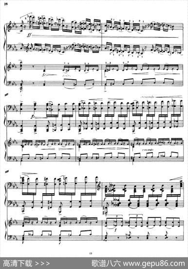 PianoConcertoNo.2incMinorOp.50（c小调第二钢琴协奏曲·Ⅰ·双钢琴）|尼古拉斯·卡洛维奇·梅特纳