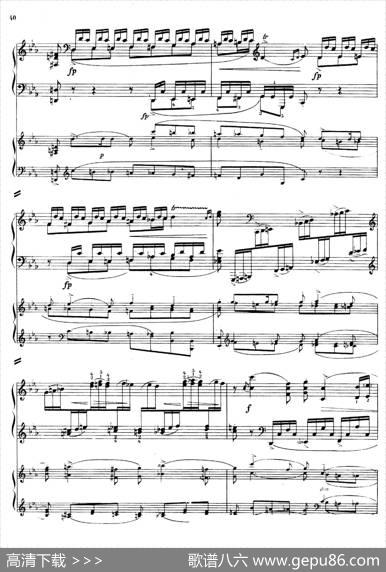 PianoConcertoNo.2incMinorOp.50（c小调第二钢琴协奏曲·Ⅰ·双钢琴）|尼古拉斯·卡洛维奇·梅特纳