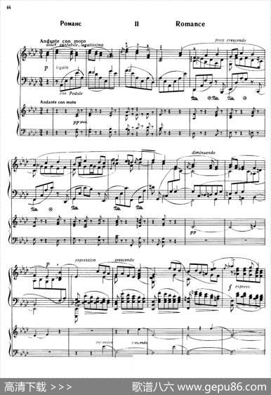 PianoConcertoNo.2incMinorOp.50（c小调第二钢琴协奏曲·Ⅱ·双钢琴）|尼古拉斯·卡洛维奇·梅特纳