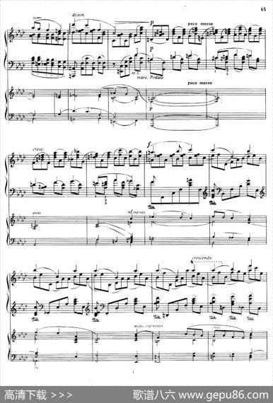 PianoConcertoNo.2incMinorOp.50（c小调第二钢琴协奏曲·Ⅱ·双钢琴）|尼古拉斯·卡洛维奇·梅特纳