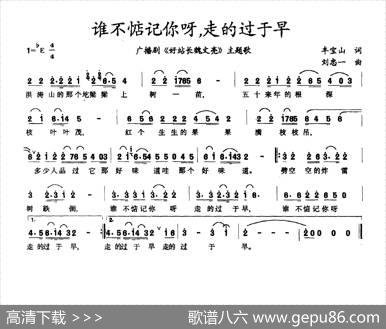 谁不惦记你呀，走的过于早（广播剧《好站长魏文亮》主题曲） - 丰宝山|刘忠一