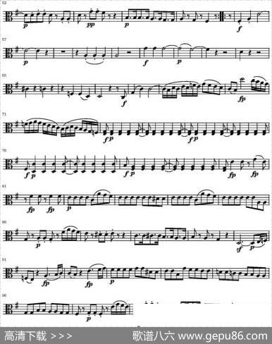 StringQuartetKV.387（弦乐四重奏中提琴分谱）|莫扎特