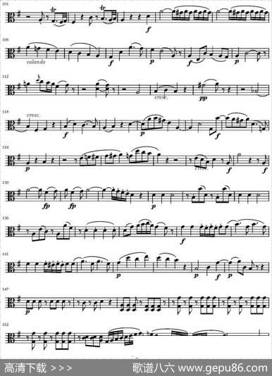 StringQuartetKV.387（弦乐四重奏中提琴分谱）|莫扎特