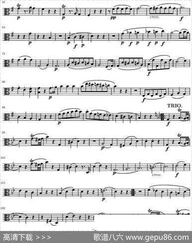 StringQuartetKV.387（弦乐四重奏中提琴分谱）|莫扎特