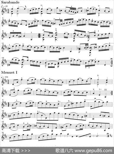 SixSuiteViolincelloSolosenzaBasso（SuiteI）（6首无伴奏大提琴组曲·Ⅰ）|巴赫