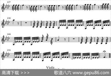AllpartsofWinter（四季·冬天）（第二小提琴分谱）|维瓦尔第