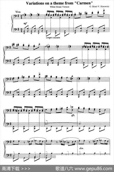 CarmenVariations12Pieces（12首卡门主题变奏曲·11）|弗拉基米尔·霍洛维兹