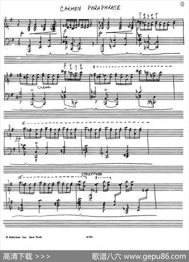 CarmenVariations12Pieces（12首卡门主题变奏曲·12）|弗拉基米尔·霍洛维兹