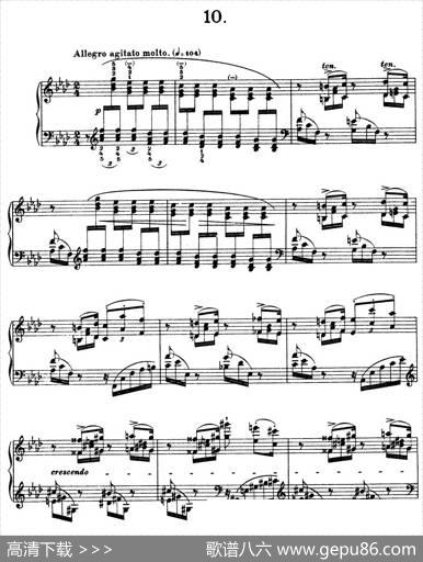 12Etudesd'executionTranscendanteS.139（12首超技练习曲·10）|弗兰茨·李斯特