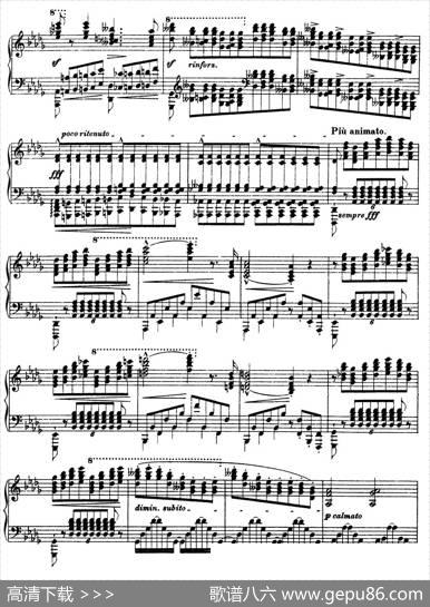 12Etudesd'executionTranscendanteS.139（12首超技练习曲·11）|弗兰茨·李斯特