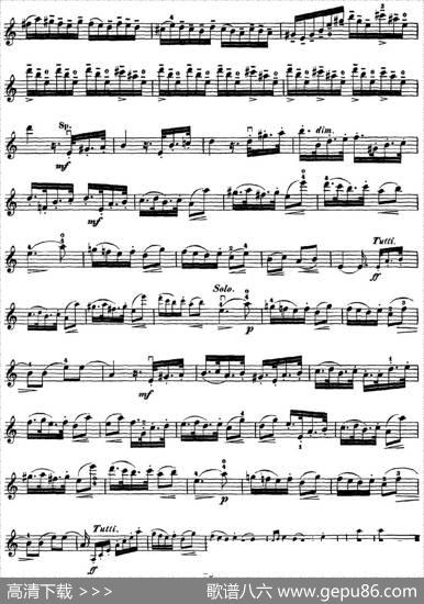 RodeConcertoNo.7inAMajor（小提琴分谱）|罗德
