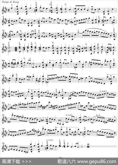 BachSonataBWV1002（无伴奏小提琴组曲）|巴赫