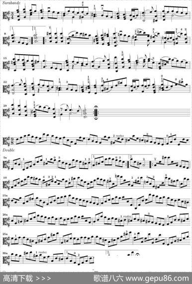 BachSonataBWV1002（无伴奏小提琴组曲）|巴赫