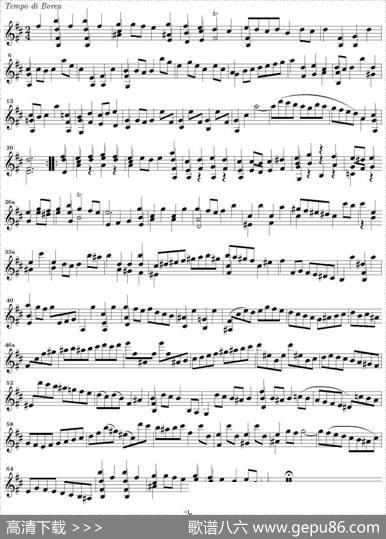 BachSonataBWV1002（无伴奏小提琴组曲）|巴赫