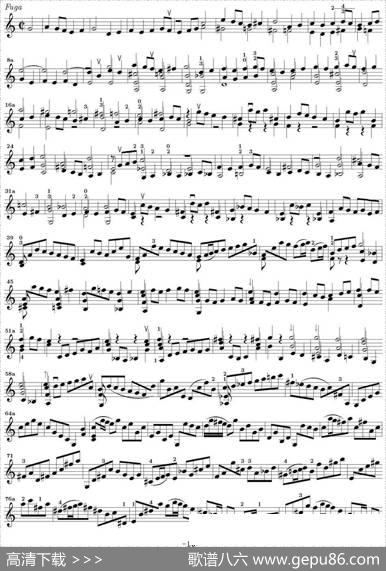 BachSonataBWV1005（无伴奏小提琴组曲）|巴赫