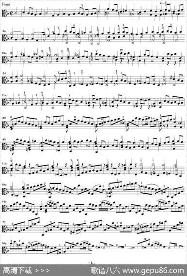 BachSonataBWV1005（无伴奏小提琴组曲）|巴赫