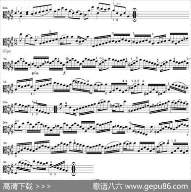 BachSonataBWV1006（无伴奏小提琴组曲）|巴赫