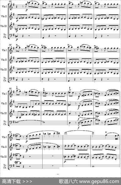 EinekleineNachtmusik1stMovementK.525（弦乐四重奏）|莫扎特