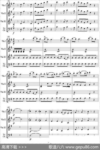 EinekleineNachtmusik1stMovementK.525（弦乐四重奏）|莫扎特