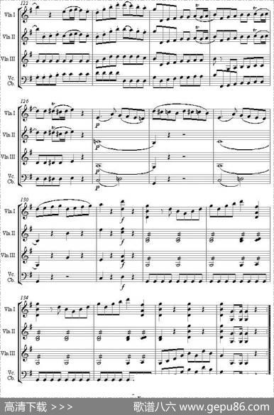 EinekleineNachtmusik1stMovementK.525（弦乐四重奏）|莫扎特