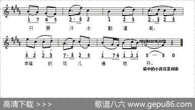 幸福不会从天降（线简谱对照版） - 马烽|张棣昌