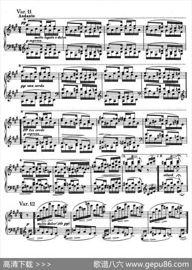 帕格尼尼主题变奏曲（Op.35Livre1）|约翰内斯·勃拉姆斯