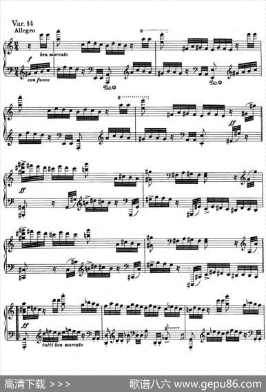 帕格尼尼主题变奏曲（Op.35Livre1）|约翰内斯·勃拉姆斯