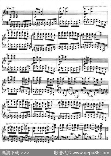 帕格尼尼主题变奏曲（Op.35Livre1）|约翰内斯·勃拉姆斯