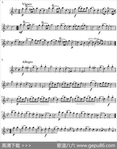 Op.6VIII.ConcertoGrosso（大协奏曲）（四重奏第一小提琴分谱）|柯瑞里
