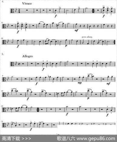 Op.6VIII.ConcertoGrosso（大协奏曲）（四重奏中提琴分谱）|柯瑞里