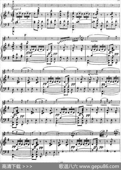 SymphonieEspagnoleOp.21，No.2（西班牙交响曲）（小提琴+钢琴伴奏）|拉罗