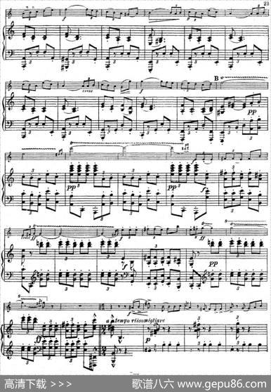 SymphonieEspagnoleOp.21，No.3（西班牙交响曲）（小提琴+钢琴伴奏）|拉罗