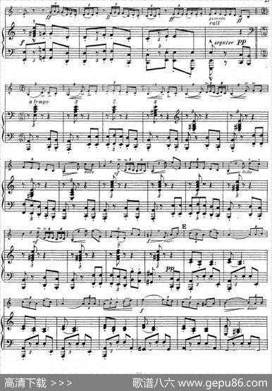 SymphonieEspagnoleOp.21，No.3（西班牙交响曲）（小提琴+钢琴伴奏）|拉罗