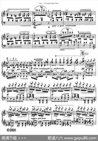12GrandEtudesS.137（12首华丽的练习曲·2）|弗兰茨·李斯特