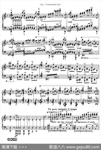 12GrandEtudesS.137（12首华丽的练习曲·4）|弗兰茨·李斯特