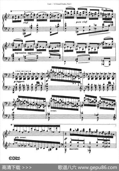 12GrandEtudesS.137（12首华丽的练习曲·5）|弗兰茨·李斯特