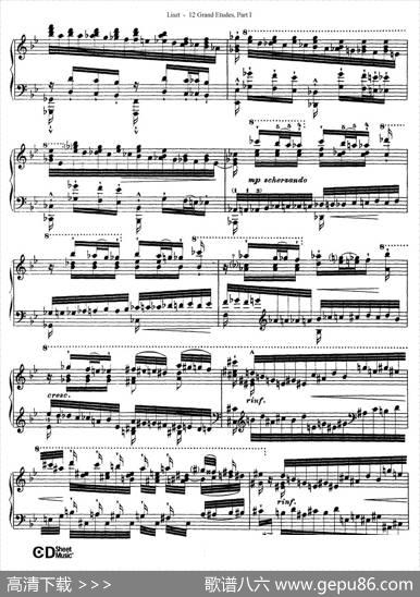 12GrandEtudesS.137（12首华丽的练习曲·5）|弗兰茨·李斯特